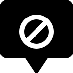 Message No Access SVG Icon